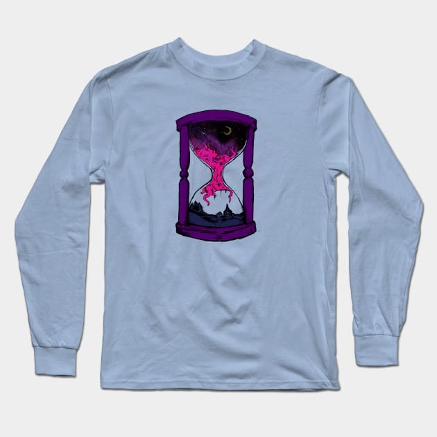 The Eldritch Hour Hourglass Logo Long Sleeve T-Shirt by The Eldritch Hour Podcast